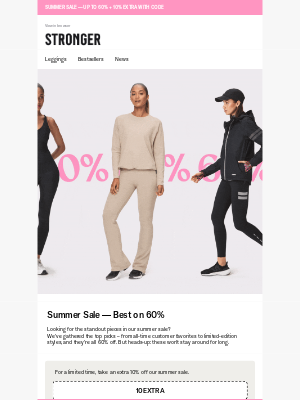 STRONGER - Top picks. 60% off. Don’t miss it.