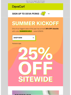 DevaCurl - 25% OFF Sitewide ☀️ Ends Tomorrow