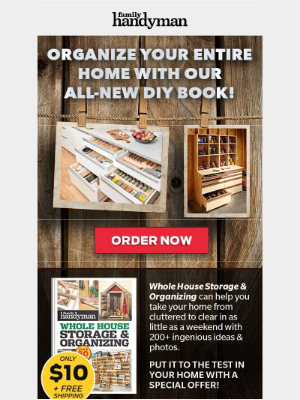 Family Handyman Whole House Storage & Organizing: Family Handyman