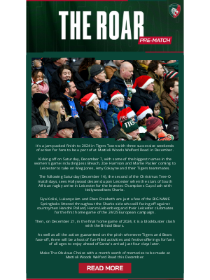 Leicester Tigers - Men's & Women's sides back in action