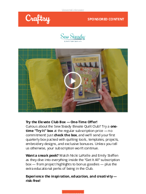 Craftsy - Sew Steady featured in Craftsy Product Showcase