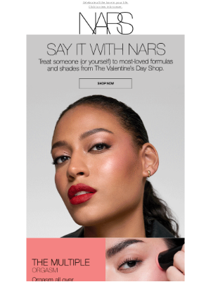 NARS Cosmetics - The Valentine’s Day Shop is officially open.