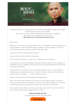 Sounds True - A Path to Peace is still possible— Wisdom from Thich Nhat Hanh