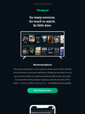 reelgood - Stop scrolling. Start watching. 😃