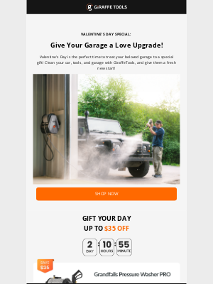 Giraffe Tools - Valentine's Day Special: Give Your Garage a Love Upgrade!🎁