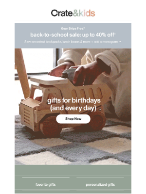 The Land of Nod - You say it’s their birthday?