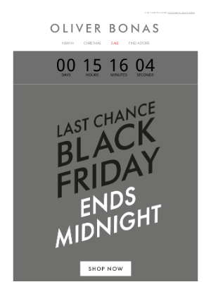 Oliver Bonas - christopher, last chance | Black Friday ends midnight⏰