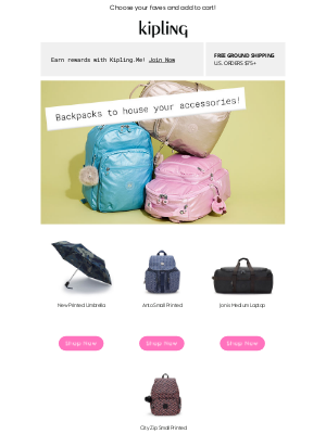Kipling USA - Complete your look....