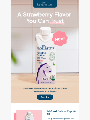 Kate Farms - A Strawberry Flavor You Can Trust