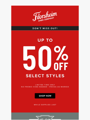 Florsheim Shoes - B-I-G Savings Inside!