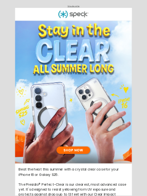 Speck Products - Meet Our Clearest Case Ever ☀️😎