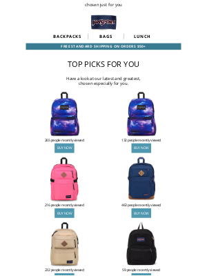 JanSport - Never hurts to look...
