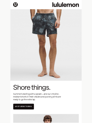 Gone to the beach: these swim shorts