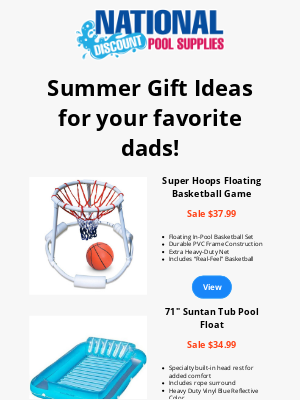 National Discount Pool Supplies - Make a Splash This Father’s Day 💦