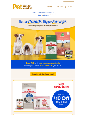 Pet Supermarket - [NOW] Get up to💲10 OFF Dog & Cat Food 🥩🐟