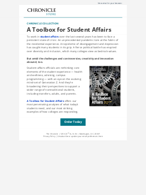 A Toolbox for Student Affairs