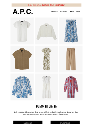 APC - Summer linen | Up to 50% off