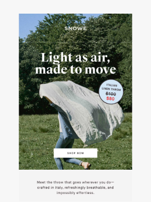 Anywhere Linen Throw
