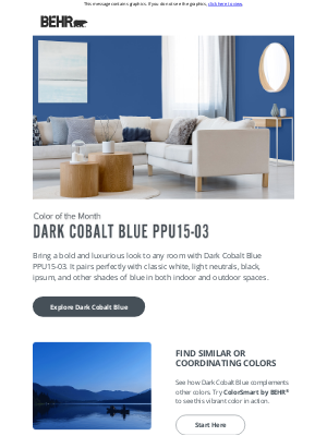 Behr Process - Color of the Month: Dark Cobalt Blue PPU15-03