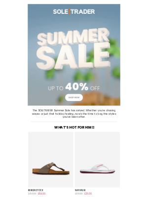 SOLETRADER - The Summer Sale is HERE 🌴