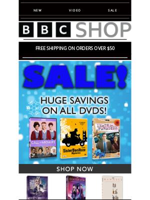 BBC - Keep the Savings Going! Bundle Up with Our Ongoing DVD Sale!