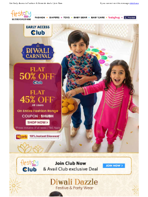 ✨ Unlock Diwali Carnival – Join Club for Flat 50% OFF!