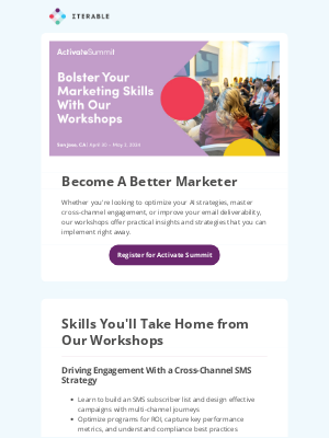 Iterable - Elevate Your Marketing Skills with Our Conference Workshops