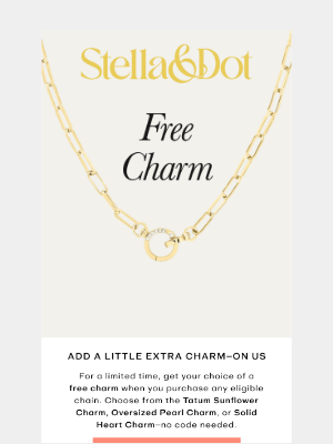 Stella & Dot - FREE CHARM