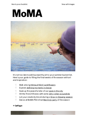 Museum of Modern Art Store (MoMA) - Your art-tinerary for the final weeks of summer ☀️ 🖼️