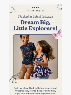 littlesleepies - JUST IN: More Back to School Faves! 🦕🦋