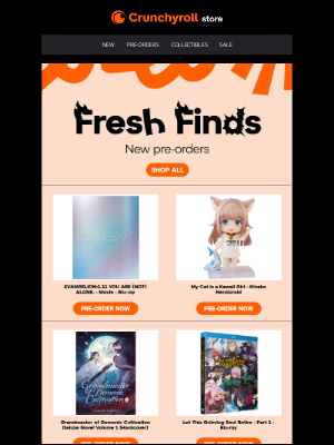 Crunchyroll - Just For You: New Pre-Orders