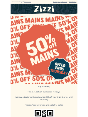 Zizzi Ristorante (United Kingdom) - 🚨 50% Off Ends Thursday