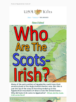 USA Kilts - Who Are The Scots Irish Of Appalachia?