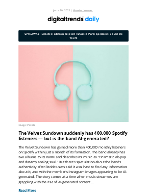 Digital Trends - 🎸 A band too good to be human?