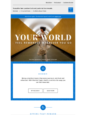 Hyatt Hotels - Your Account Summary—So Many Ways to Feel Rewarded
