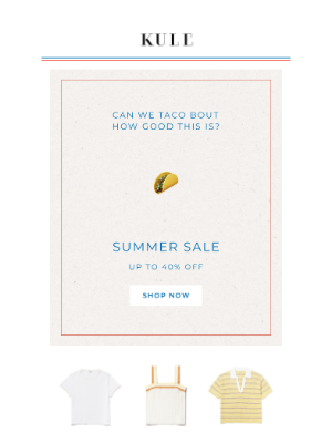 Kule - You’ve been eyeing it, and now it’s on sale