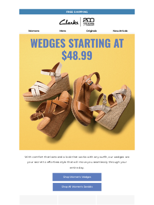 Clarks Shoes - Wedges That Work From Sunrise to Sunset ☀️🌙