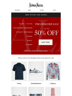 Neiman Marcus - The Designer Sale: Don’t miss these fresh finds