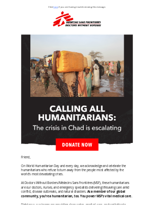 Doctors Without Borders - 🔴 Staggering needs in Chad