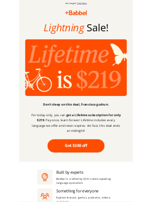 Babbel - EMAIL EXCLUSIVE: Lifetime is $219 today only