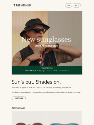 Trendhim - New sunglasses | Sun's out. Shades on.