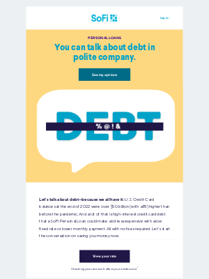 SoFi - You've scored personal loan options.