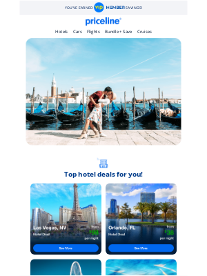 Priceline - Hotel deals for Las Vegas, Orlando, and more