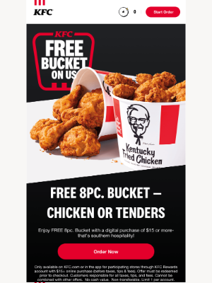 KFC - Your FREE Bucket is waiting! 🍗⏳