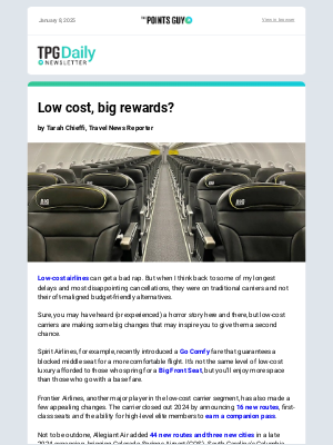 The Points Guy - ✈ Why 2025 Is the Year to Reconsider Low-Cost Carriers, New Elite Status Perks & More Daily News From TPG ✈