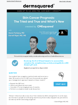 Fall Clinical - 🌟Skin Cancer Prognosis!