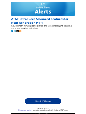 AT&T - AT&T Introduces Advanced Features for Next Generation 9-1-1