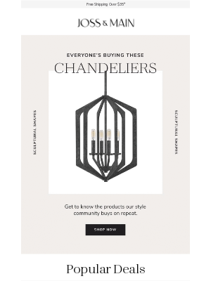 Joss & Main - Chandeliers everyone's buying →