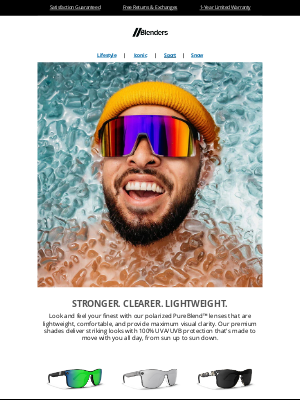 Blenders Eyewear - PureBlend™ Polarized Lens // See The Difference Right Away