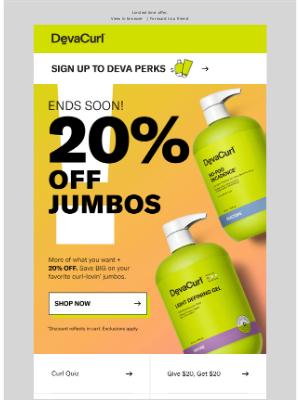 🚨 PSA: 20% OFF JUMBOS ENDS SOON!